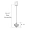 Access Lighting Boulder, LED Pendant, Chrome Finish, Clear Glass 63128LEDDLP-MSS/CLR - alternate 2